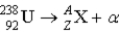 <strong>What value of Z (atomic number) and A (mass number) result in the following alpha decay? </strong> A) Z = 92; A = 238 B) Z = 91; A = 238 C) Z = 90; A = 234 D) Z = 93; A = 238 E) Z = 88; A = 236