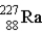 <strong>The chart below shows part of the radioactive series beginning with the isotope . The isotope marked with an X is </strong> A) . B) . C) . D) . E) .