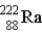 <strong>The chart below shows part of the radioactive series beginning with the isotope . The isotope marked with an X is </strong> A) . B) . C) . D) . E) .