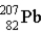 <strong>One of the naturally occurring radioactive series begins with . Which of the following isotopes is the stable isotope at the end of this series?</strong> A) B) C) D) E) None of the above choices can be correct.