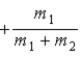 <strong>When a nucleus at rest spontaneously splits into fragments of mass m<sub>1</sub> and m<sub>2</sub>, the ratio of the velocity of m<sub>1</sub> to the velocity of m<sub>2</sub> is</strong> A) . B) . C) −1. D) . E) .