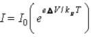 <strong>When a voltage ΔV is applied to a p-n junction diode at absolute temperature T, the current voltage relationship is</strong> A)   . B)   . C)   . D)   . E)   . <div style=padding-top: 35px> 