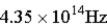 <strong>The energy gap for a semiconductor is 1.25 eV. Of the frequencies given below, what is the minimum frequency photon than can move an electron from the valence band to the conduction band?</strong> A)   B)   C)   D)   E)   <div style=padding-top: 35px> 
