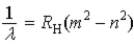<strong>Which of the following, in which n and m have integer values, is a correct formula for a wavelength emitted by a hydrogen atom?</strong> A) B) C) D) E)