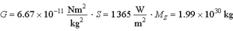 <strong>A spherical particle of density and 2.00 mm radius is located at the same distance from the Sun as the Earth. R<sub>SE</sub> = 1.5 × 10<sup>11</sup> m. . If the particle absorbs 100 percent of the sunlight reaching it, the ratio of the force exerted by the solar radiation to the force of gravity exerted on the particle by the Sun is</strong> A) 5.8 × 10−<sup>5</sup>. B) 0.58. C) 1.0. D) 1.7. E) 1.7 × 10<sup>4</sup>.