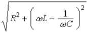<strong>The impedance of the parallel RLC circuit shown is given by </strong> A) B) C) D) E)