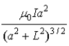 <strong>Two parallel and coaxial current loops of radius a are placed a distance 2L apart. The current in each ring circulates in the same direction. At a point on the axis half way between the loops the magnetic field in T has magnitude</strong> A) 0. B)   . C)   . D)   . E)   . <div style=padding-top: 35px> 