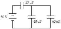 <strong>Determine the energy stored in the 60-μF capacitor. </strong> A) 2.4 mJ B) 3.0 mJ C) 3.6 mJ D) 4.3 mJ E) 6.0 mJ