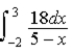 <strong>A charge of 10 nC is distributed uniformly along the x axis from x = −2 m to x = +3 m. Which of the following integrals is correct for the electric potential (relative to zero at infinity) at the point x = +5 m on the x axis?</strong> A) B) C) D) E)