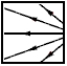 <strong>Which one of the diagrams below is not a possible electric field configuration for a region of space which does not contain any charges?</strong> A)   B)   C)   D)   E)   <div style=padding-top: 35px> 