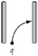 <strong>A positively charged particle is moving in the +y-direction when it enters a region with a uniform electric field pointing in the +x-direction. Which of the diagrams below shows its path while it is in the region where the electric field exists. The region with the field is the region between the plates bounding each figure. The field lines always point to the right. The x-direction is to the right; the y-direction is up.</strong> A)   B)   C)   D)   E)   <div style=padding-top: 35px> 