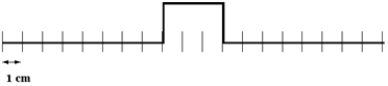 <strong>Two pulses are traveling towards each other at 10 cm/s on a long string at t = 0 s, as shown below. Which diagram below correctly shows the shape of the string at 0.5 s?</strong> A) B) C) D) E)