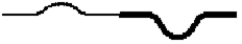 <strong>Two ropes are spliced together as shown. A short time after the incident pulse shown in the diagram reaches the splice, the rope's appearance will be that in</strong> A) B) C) D) E)