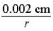 <strong>A spherical wave has the form . The amplitude of the wave a distance r from the source is</strong> A) 0.002 cm. B) . C) . D) . E) .