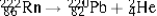 <strong>Which one of the following equations correctly represents alpha decay of ?</strong> A) B) C) D) E)