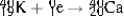 <strong>Which one of the following equations correctly represents positron decay of ?</strong> A) B) C) D) E)