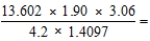 <strong>Select the answer that expresses the result of this calculation with the correct number of significant figures. </strong> A)13.3568 B)13.357 C)13.36 D)13.4 E)13