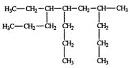 <strong>Select the correct name for the following compound. </strong> A)2,4,5-tripropylheptane B)6-methyl-3,4-dipropylnonane C)4-ethyl-5,7-dipropyloctane D)5-ethyl-2,4-dipropyloctane E)4-ethyl-7-methyl-5-propyldecane