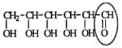 <strong>Glucose is an important sugar in a person's metabolic cycle. Identify the functional group circled. </strong> A)Aldehyde B)Ketone C)Alcohol D)Ester E)Carboxylic acid