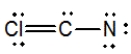<strong>Select the best Lewis structure for ClCN.</strong> A) B) C) D) E)