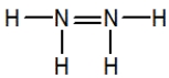 <strong>Hydrazine, N<sub>2</sub>H<sub>4</sub>, is a good reducing agent that has been used as a component in rocket fuels. Select its Lewis structure.</strong> A) B) C) D) E)None of these choices are correct.