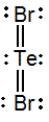 <strong>Select the correct Lewis structure for TeBr<sub>2</sub>.</strong> A) B) C) D) E)