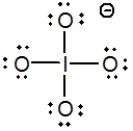 <strong>Select the Lewis structure in which formal charges are minimized for the periodate anion, IO<sub>4</sub><sup>−</sup>.</strong> A) B) C) D) E)