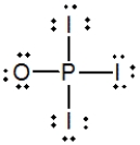 <strong>Phosphoryl iodide is used in the preparation of organophosphorus derivatives and phosphate esters. Select the Lewis structure for POI<sub>3</sub> that minimizes formal charges.</strong> A) B) C) D) E)