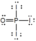 <strong>Phosphoryl iodide is used in the preparation of organophosphorus derivatives and phosphate esters. Select the Lewis structure for POI<sub>3</sub> that minimizes formal charges.</strong> A) B) C) D) E)