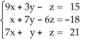 Use a graphing utility to solve the system of linear equations and give the solution of the system. -