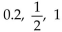 <strong>Solve the problem. In a probability model, which of the following numbers could be the probability of an outcome: </strong> A) B) C) D)