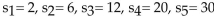 <strong>Write out the first five terms of the sequence. </strong> A) B) C)s D)