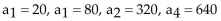 <strong>The sequence is defined recursively. Write the first four terms. </strong> A) B) C) D)