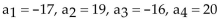 <strong>The sequence is defined recursively. Write the first four terms. </strong> A) B) C) D)