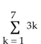 <strong>Express the sum using summation notation. 3 + 6 + 9 + ... + 21</strong> A) B) C) D)