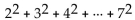 <strong>Express the sum using summation notation. </strong> A) B) C) D)