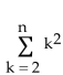 <strong>Express the sum using summation notation. </strong> A) B) C) D)