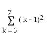 <strong>Express the sum using summation notation. </strong> A) B) C) D)