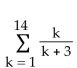 <strong>Express the sum using summation notation. </strong> A) B) C) D)