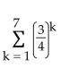 <strong>Express the sum using summation notation. </strong> A) B) C) D)