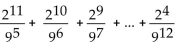 <strong>Express the sum using summation notation. </strong> A) B) C) D)