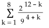 <strong>Express the sum using summation notation. </strong> A) B) C) D)