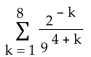 <strong>Express the sum using summation notation. </strong> A) B) C) D)