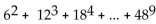 <strong>Express the sum using summation notation. </strong> A) B) C) D)