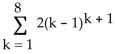 <strong>Express the sum using summation notation. </strong> A) B) C) D)