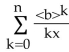 <strong>Express the sum using summation notation. </strong> A) B) C) D)