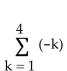 <strong>Find the sum of the sequence. </strong> A)-10 B)-4 C)-3 D)-12