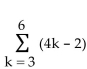 <strong>Find the sum of the sequence. </strong> A)64 B)54 C)66 D)34