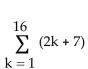 <strong>Find the sum of the sequence. </strong> A)384 B)53 C)272 D)400