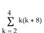 Find the sum of the sequence. - 